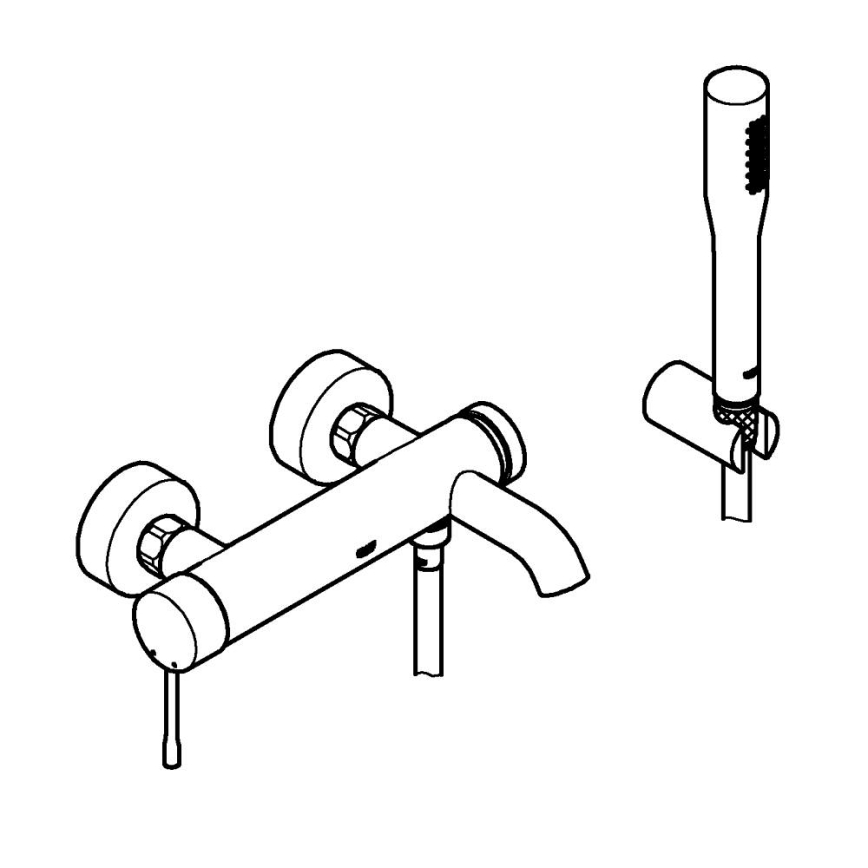 GROHE 33628001 - Misturador de banheira ESSENCE DN 15 cromado brilhante