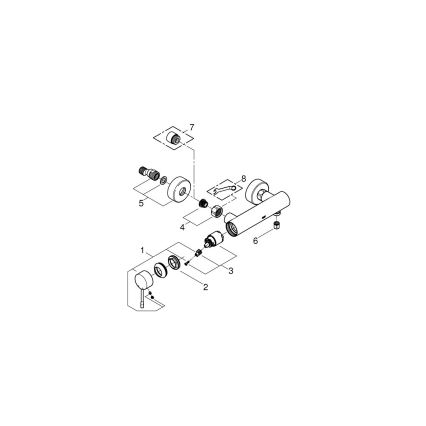 GROHE 33636001 - Misturador de duche ESSENCE cromo brilhante