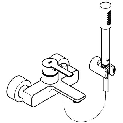 GROHE 33850001 - Misturador de banheira LINEARE DN 15 acabamento cromado brilhante