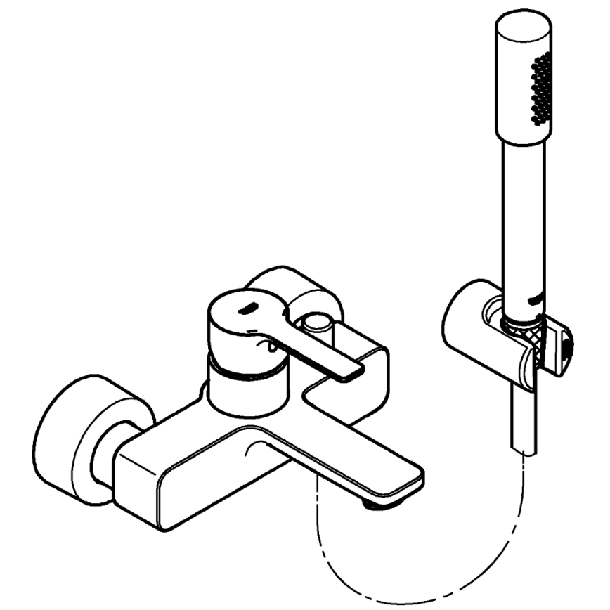 GROHE 33850001 - Misturador de banheira LINEARE DN 15 acabamento cromado brilhante