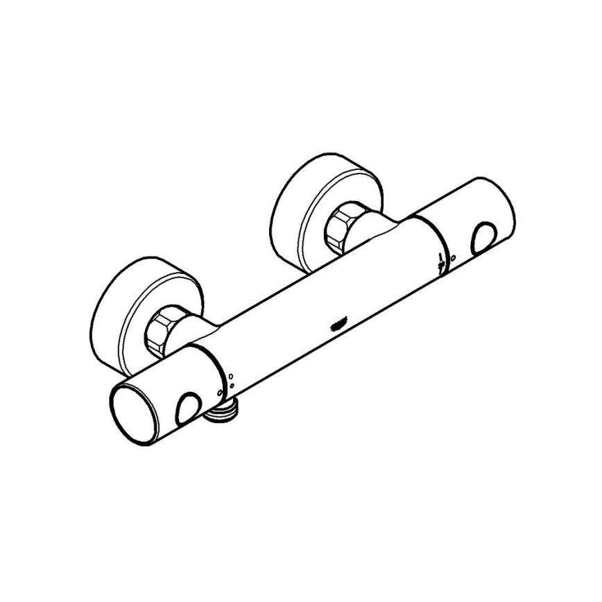 GROHE 34065AL2 - Misturador termostático para duche GROHTHERM 1000 COSMOPOLITAN DN 15 grafite
