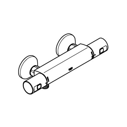 GROHE 345942430 - Misturador termostático para duche PRECISION START DN 15 preto