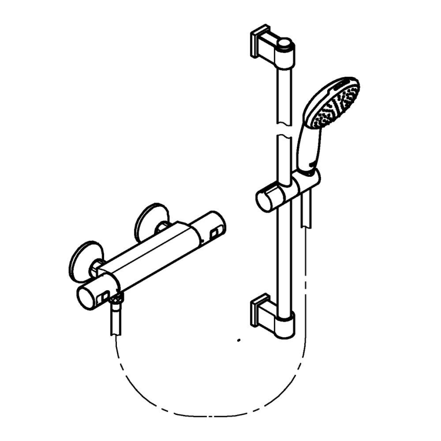 GROHE 34597001 - Misturador termostático para duche PRECISION START DN 15 cromado