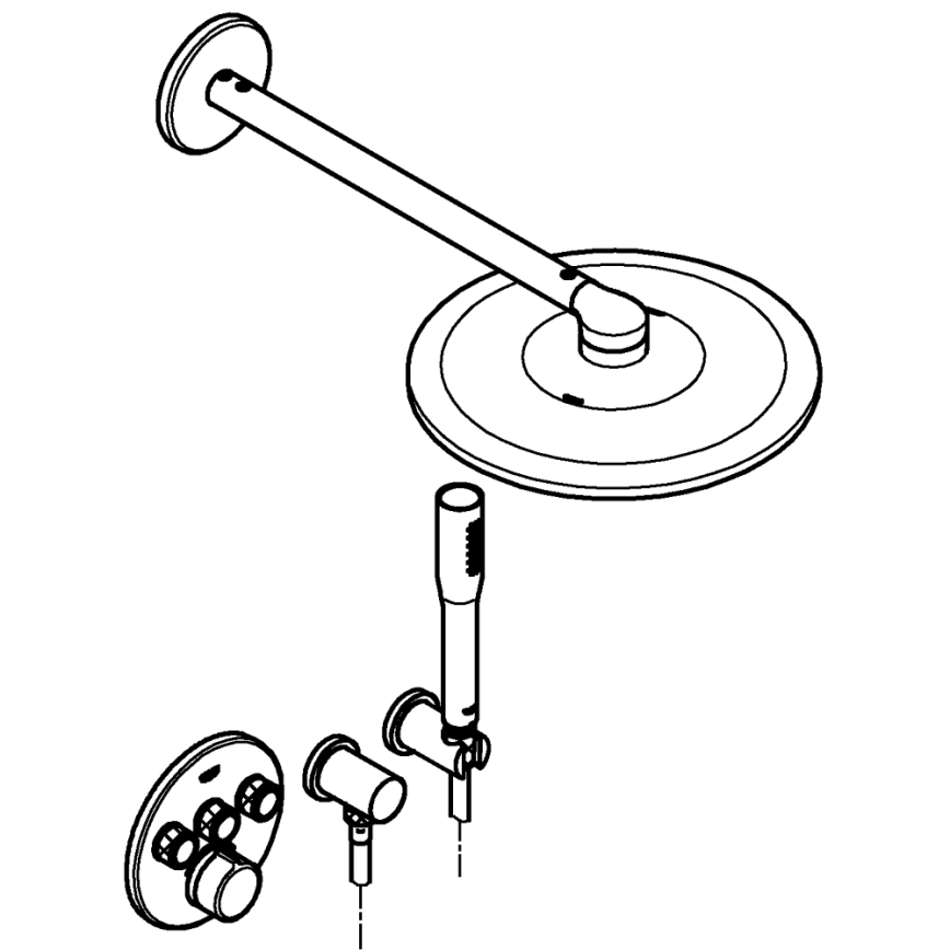 GROHE 34709000 - Conjunto de duche SMARTCONTROL Perfect cromado brilhante