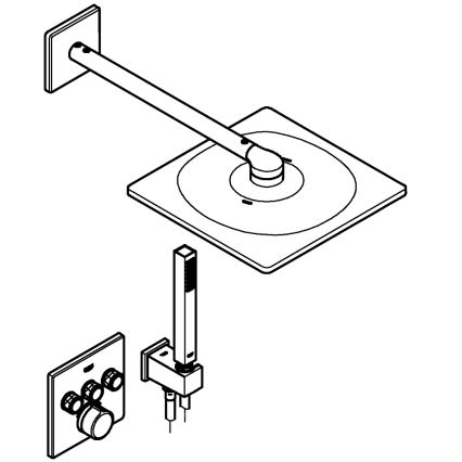 GROHE 34712000 - Conjunto de duche SMARTCONTROL 310 × 310 mm, cromado brilhante