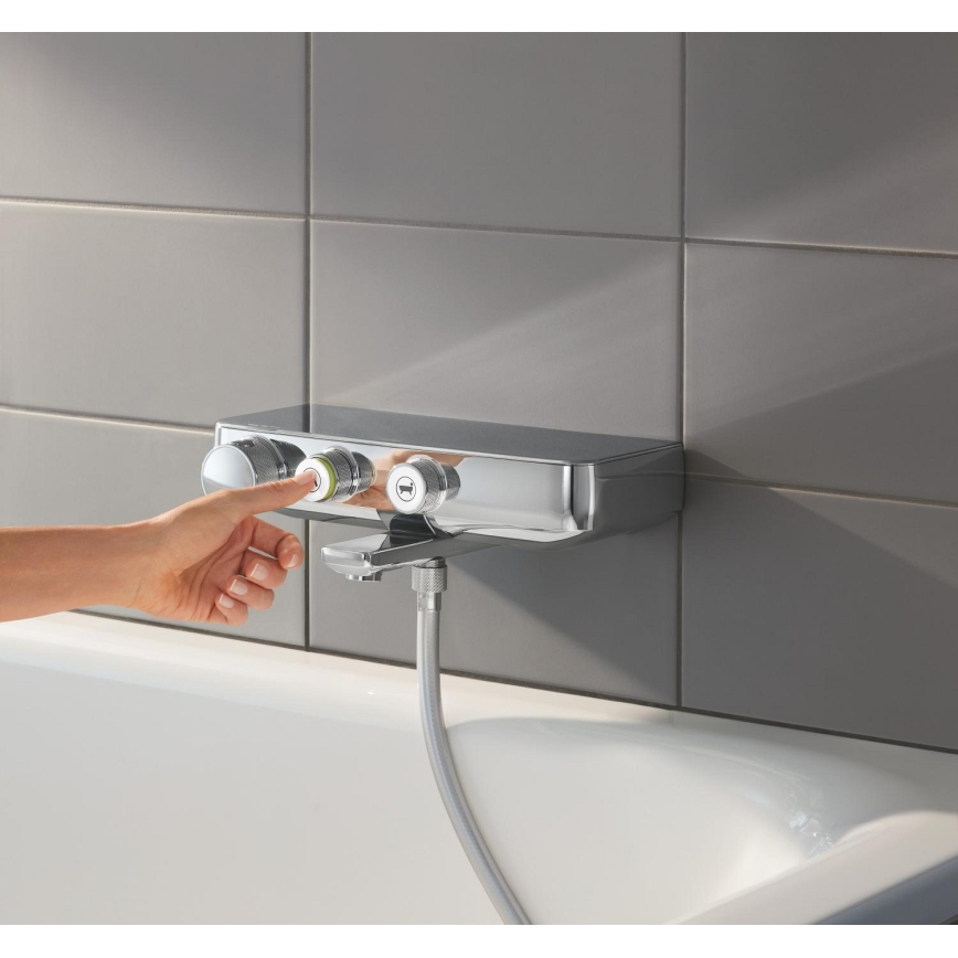 GROHE 34718000 - Misturador termostático para banheira GROHTHERM SMARTCONTROL 12” cromado