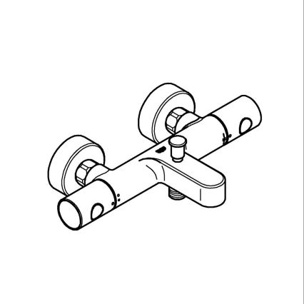 GROHE 34766000 - Misturador termostático para banheira GROHTHERM 800 COSMOPOLITAN DN 15 cromado