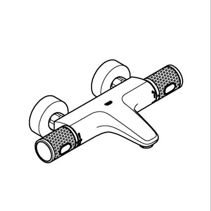 GROHE 34788000 - Misturadora termostática para banheira PRECISION FEEL DN 15 cromado brilhante
