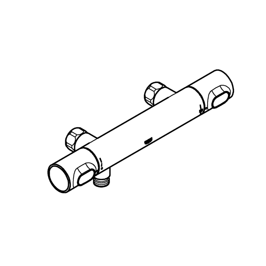 GROHE 34799000 - Misturador termostático para duche PRECISION FLOW DN 15 cromado