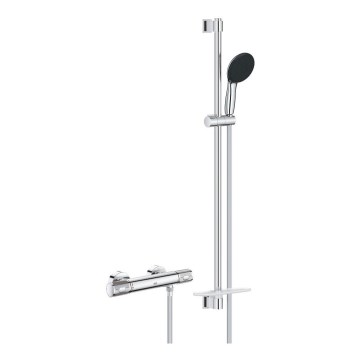 GROHE 34853001 - Misturador termostático de duche PRECISION FEEL + conjunto de duche 90 cm, cromado