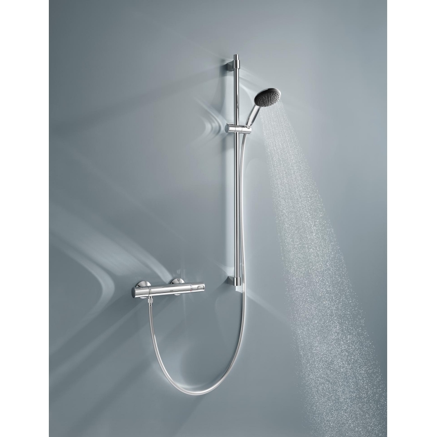 GROHE 34854001 - Conjunto de duche com misturador termostático PRECISION START 900 mm cromado brilhante