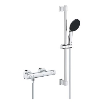 GROHE 34856000 - Conjunto de duche com bateria termostática PRECISION GET 600 mm cromado brilhante