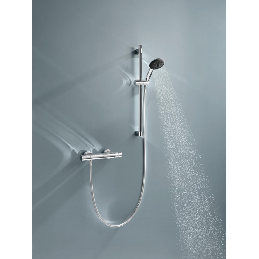 GROHE 34856000 - Conjunto de duche com misturador termostático PRECISION GET 600 mm cromo brilhante