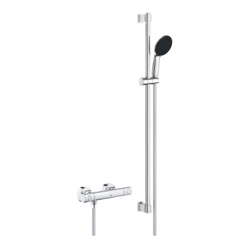 GROHE 34857000 - Conjunto de duche com misturador termostático PRECISION GET 12” cromado brilhante