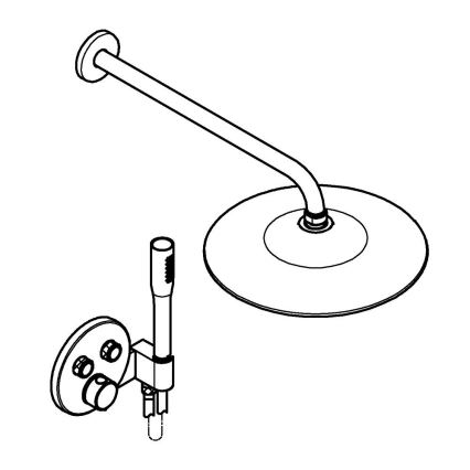 GROHE 34878000 - Sistema de duche PRECISION SMARTCONTROL 260 mm, cromado brilhante