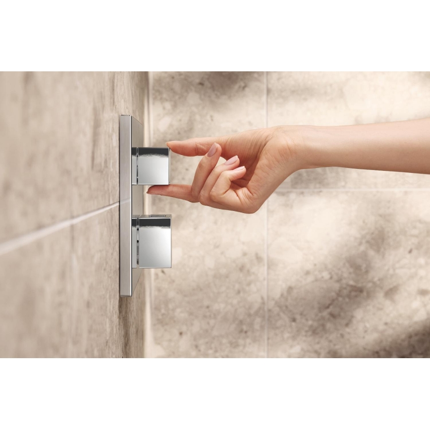 GROHE 34879000 - Sistema de duche encastrado PRECISION CUBE 310 × 310 mm cromado