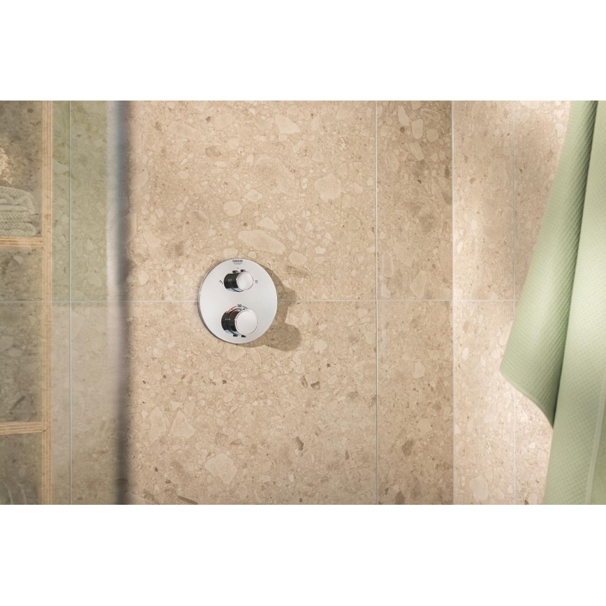 GROHE 34880000 - Conjunto de duche com misturador encastrado GROHTHERM SMARTCONTROL, acabamento cromado brilhante