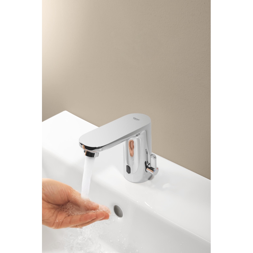 GROHE 36366002 - Torneira electrónica para lavatório GET E, cromado brilhante