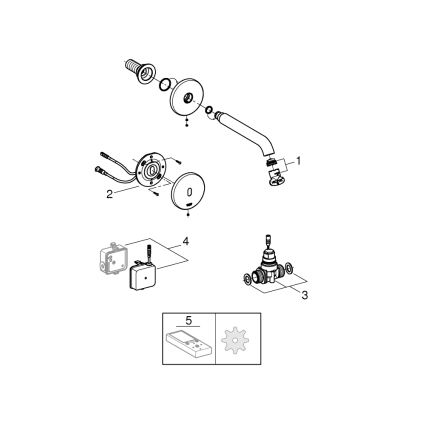 GROHE 36447000 - Torneira eletrônica com sensor infravermelho ESSENCE E 182 mm cromado brilhante