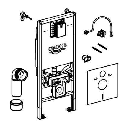 GROHE 36509SH0 - Sanita com função de bidé Sensia Conjunto 4 em 1 RAPID SLX 1,13 m