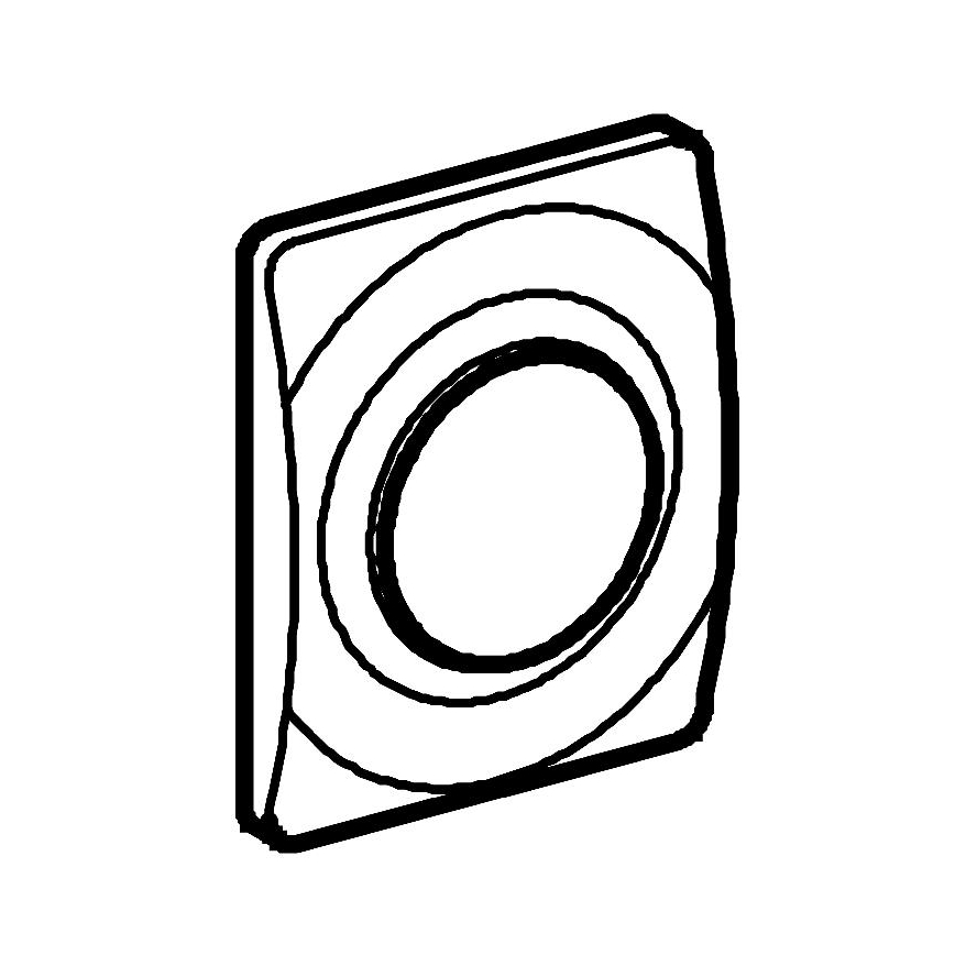 GROHE 37018SH0 - Placa de acionamento SURF 116 × 144 mm branca