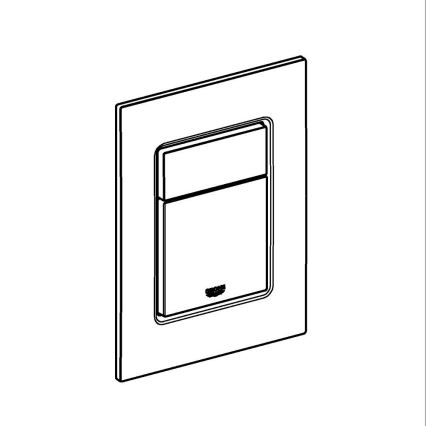 GROHE 37535DA0 - Placa de acionamento SKATE COSMOPOLITAN S 130 × 172 mm, bronze