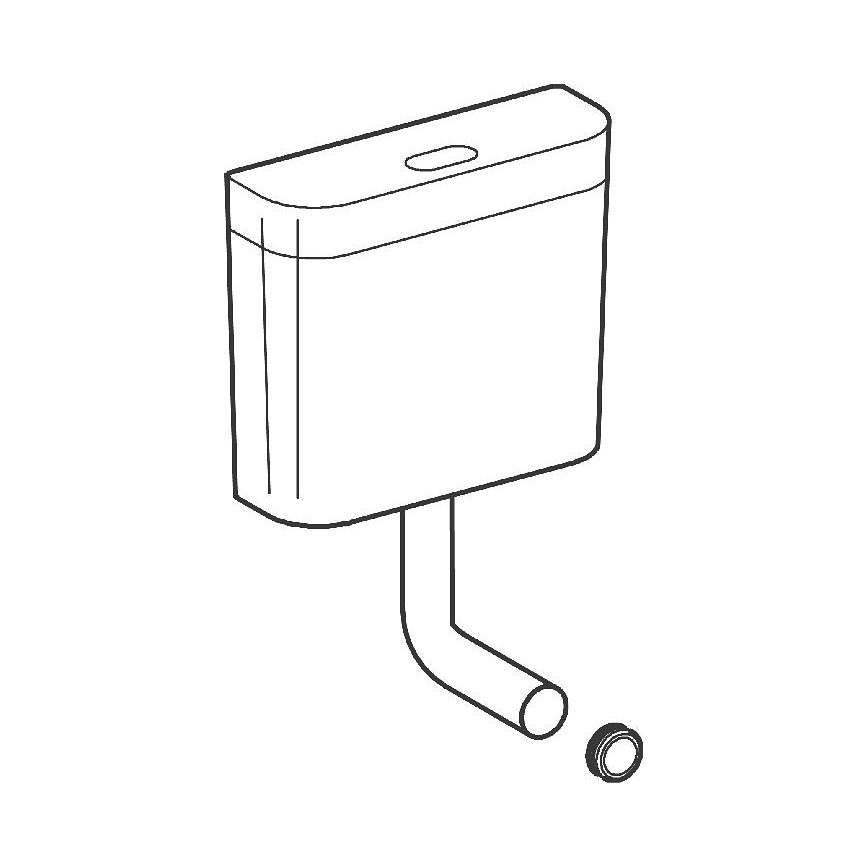 GROHE 37791SH0 - Cisterna de descarga PS branca