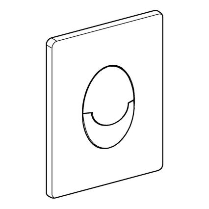 GROHE 38505000 - Botão de descarga SKATE AIR 156 × 197 mm cromado brilhante