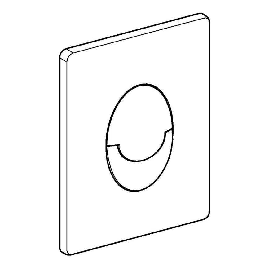 GROHE 38505000 - Botão de descarga SKATE AIR 156 × 197 mm cromado brilhante