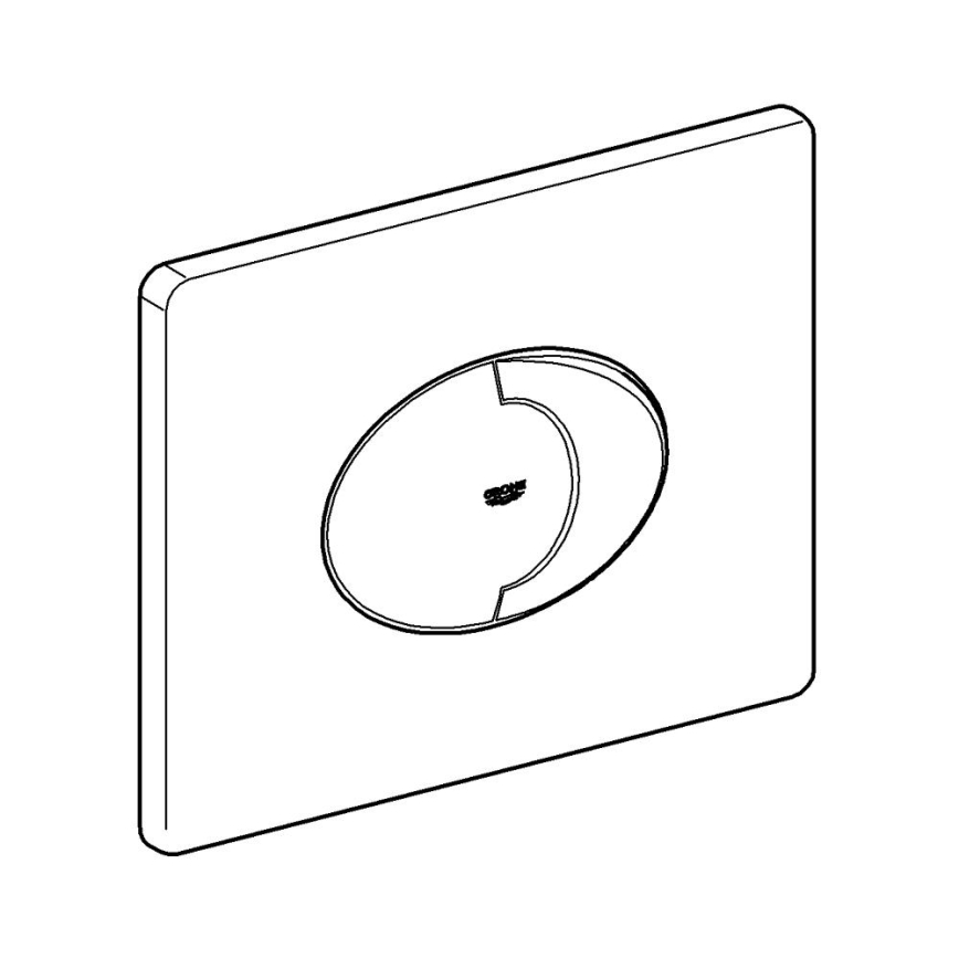 GROHE 38506SH0 - Botão de descarga SKATE AIR 156 × 197 mm branco