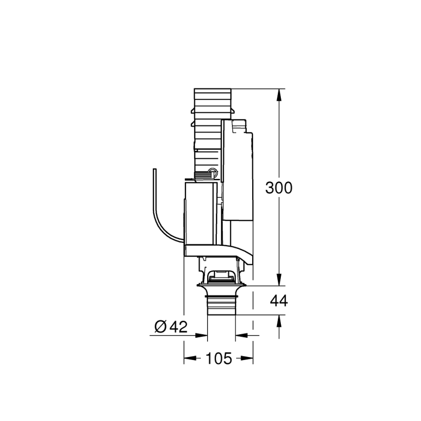 GROHE 38736000 - Kit de conversão para descarga dupla GD 2