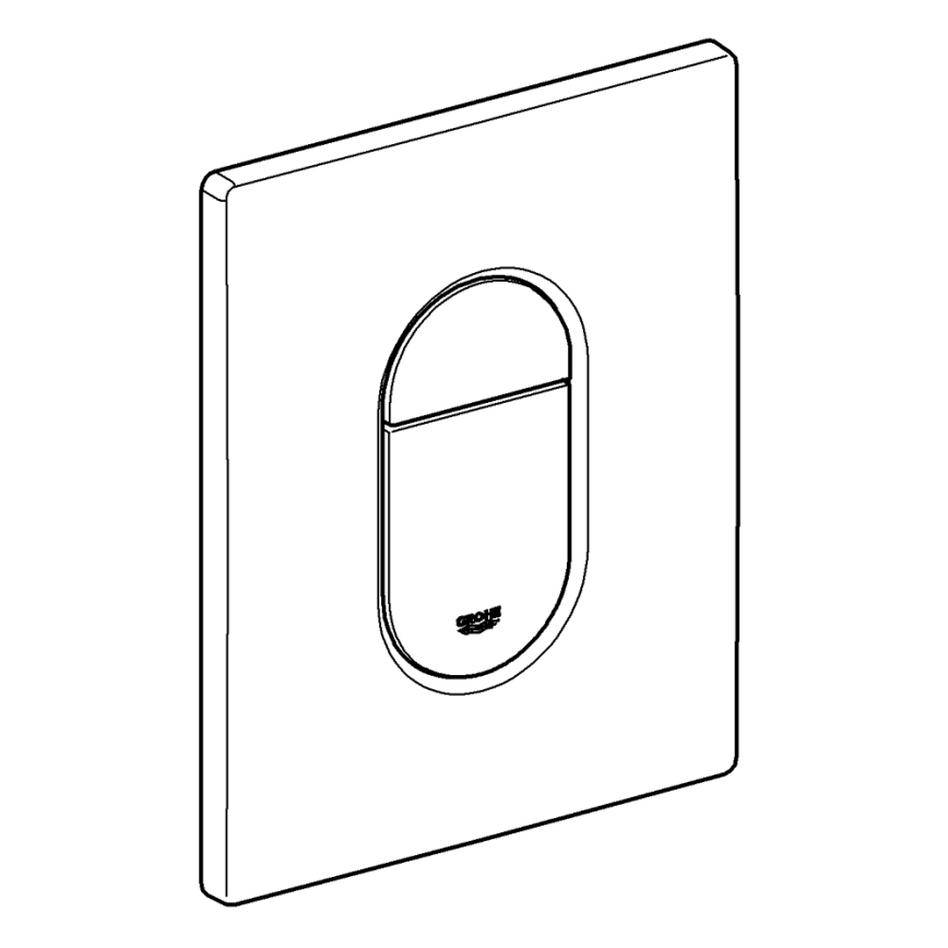 GROHE 38844SH0 - Botão de comando ARENA COSMOPOLITAN 156 × 197 mm branco