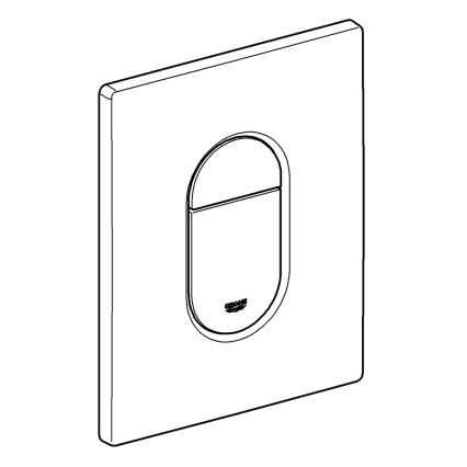 GROHE 38844SH0 - Placa de acionamento ARENA COSMOPOLITAN 156 × 197 mm branca