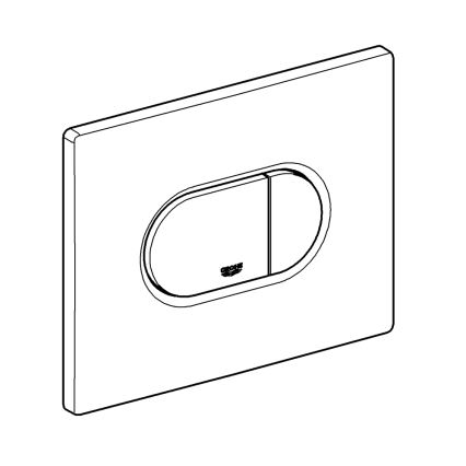 GROHE 38858SH0 - Botão de acionamento para descarga ARENA COSMOPOLITAN 156 × 197 mm branco