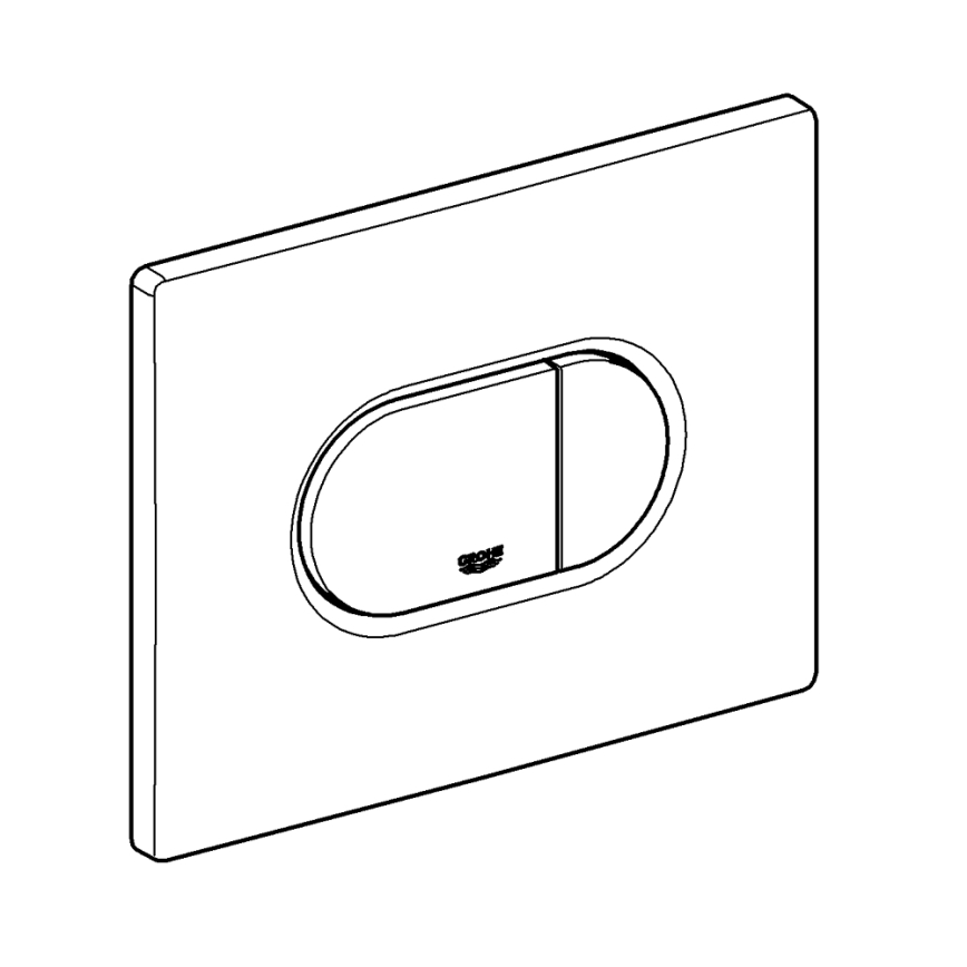 GROHE 38858SH0 - Botão de acionamento para descarga ARENA COSMOPOLITAN 156 × 197 mm branco