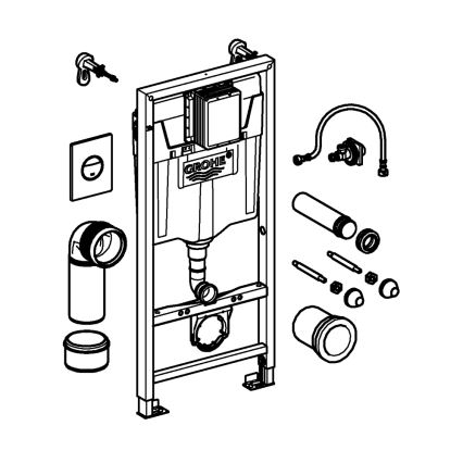 GROHE 38860000 - Conjunto 3 em 1 RAPID SL 1,13 m