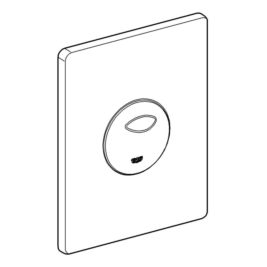 GROHE 38862SH0 - Botão de acionamento SKATE 156 × 197 mm branco
