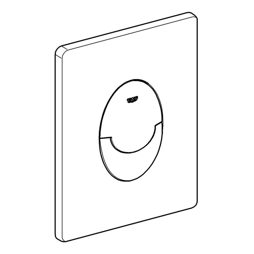 GROHE 38964KF0 - Placa de acionamento START 156 × 197 mm, Phantom preto