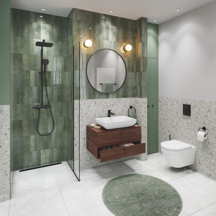 GROHE 38964KF0 - Placa de acionamento START 156 × 197 mm, Phantom preto