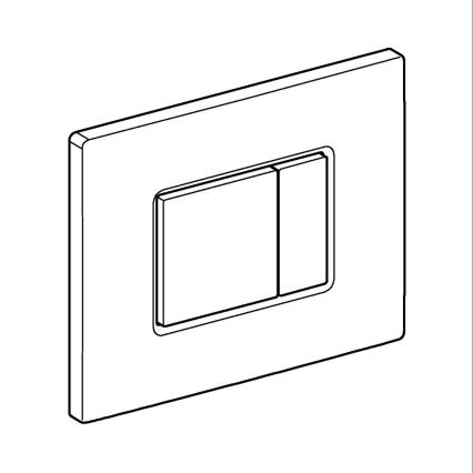 GROHE 38966SH0 - Placa de acionamento EVEN 156 × 197 mm branca