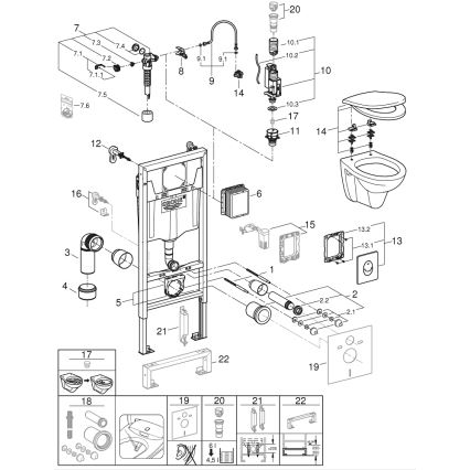 GROHE 39192000 - Conjunto 4 em 1 SOLIDO 1,13 m branco durável