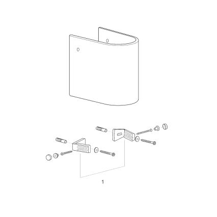 GROHE 39201000 - Meia-coluna EURO CERAMIC 210 × 300 × 322 mm cerâmica/branco