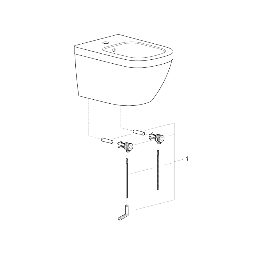 GROHE 39208000 - Bidé suspenso EURO CERAMIC 540 × 375 mm cerâmica/branco