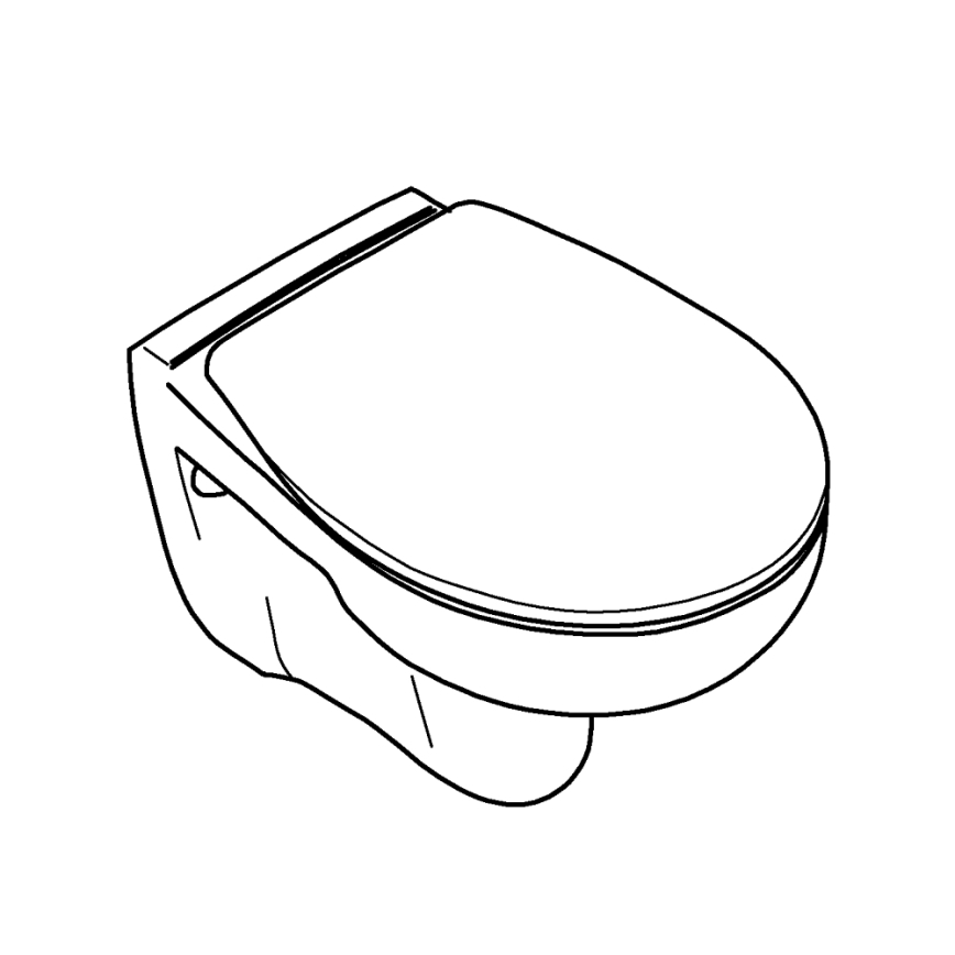 GROHE 39351000 - Sanita suspensa BAU CERAMIC 53,1 × 36,8 × 36,3 cm cerâmica/branca