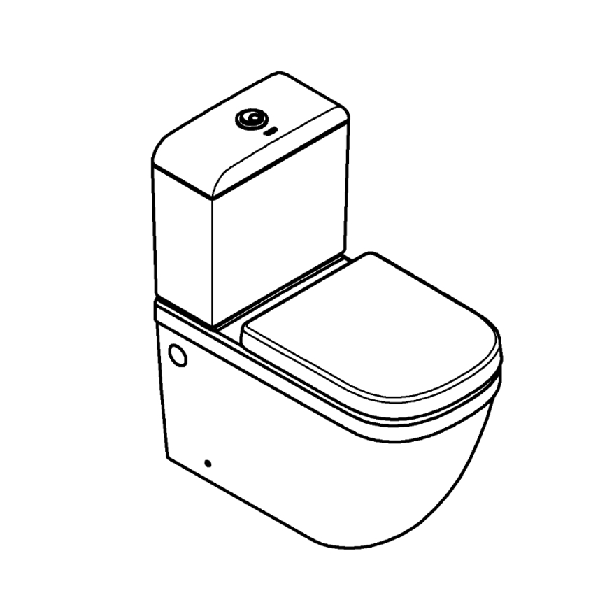 GROHE 39462000 - Conjunto WC EURO CERAMIC 67,5 x 37,4 x 77,4 cm cerâmica/branco