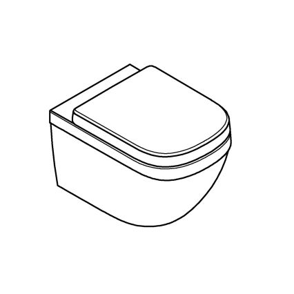 GROHE 39554000 - Sanita suspensa EURO CERAMIC 540 × 374 mm cerâmica/branca