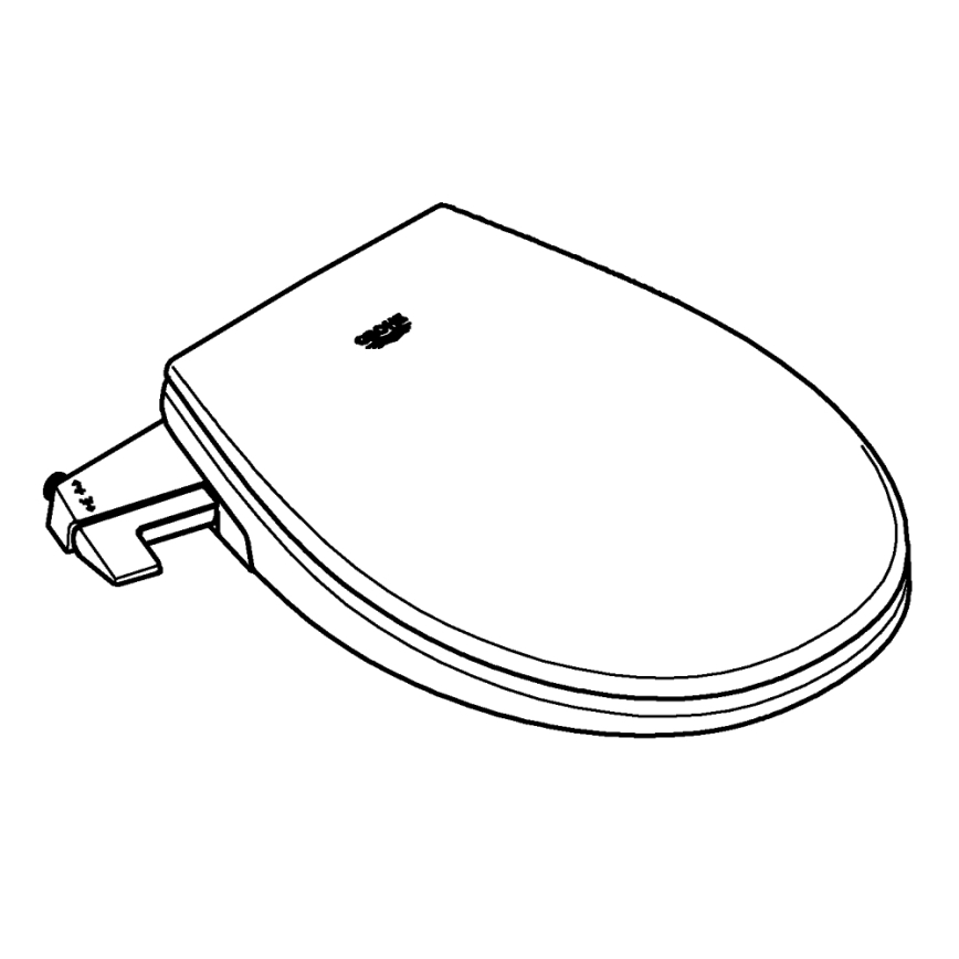 GROHE 39648SH0 - Assento de bidê manual BAU CERAMIC, branco puro