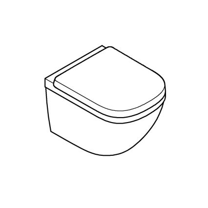 GROHE 39693000 - Sanita suspensa compacta EURO CERAMIC com Triple Vortex 53 l, acabamento em cerâmica branca