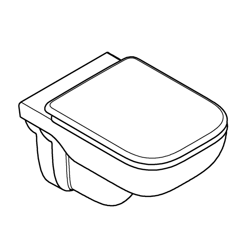 GROHE 39815000 - Sanita suspensa START EDGE 53,8 x 36,5 cm branco durável