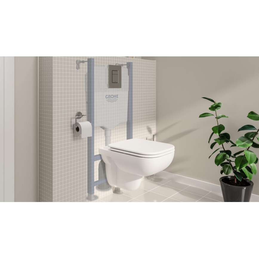 GROHE 39816000 - Conjunto para WC SOLIDO COMPACT 1,13 m cerâmica/branco